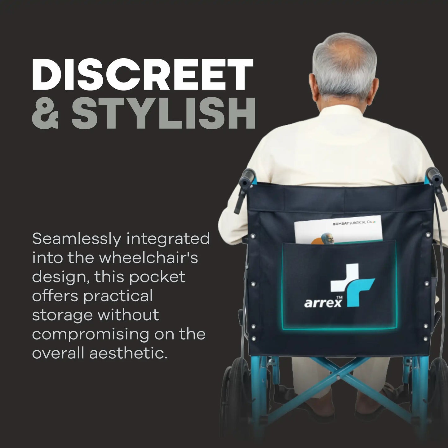 Compact Foldable Steel Wheelchair for Daily Mobility Beta Plus Blue