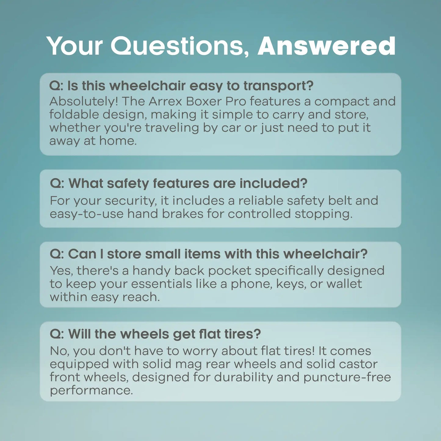 Foldable Steel Wheelchair with Mag Wheels Arrex Boxer Pro