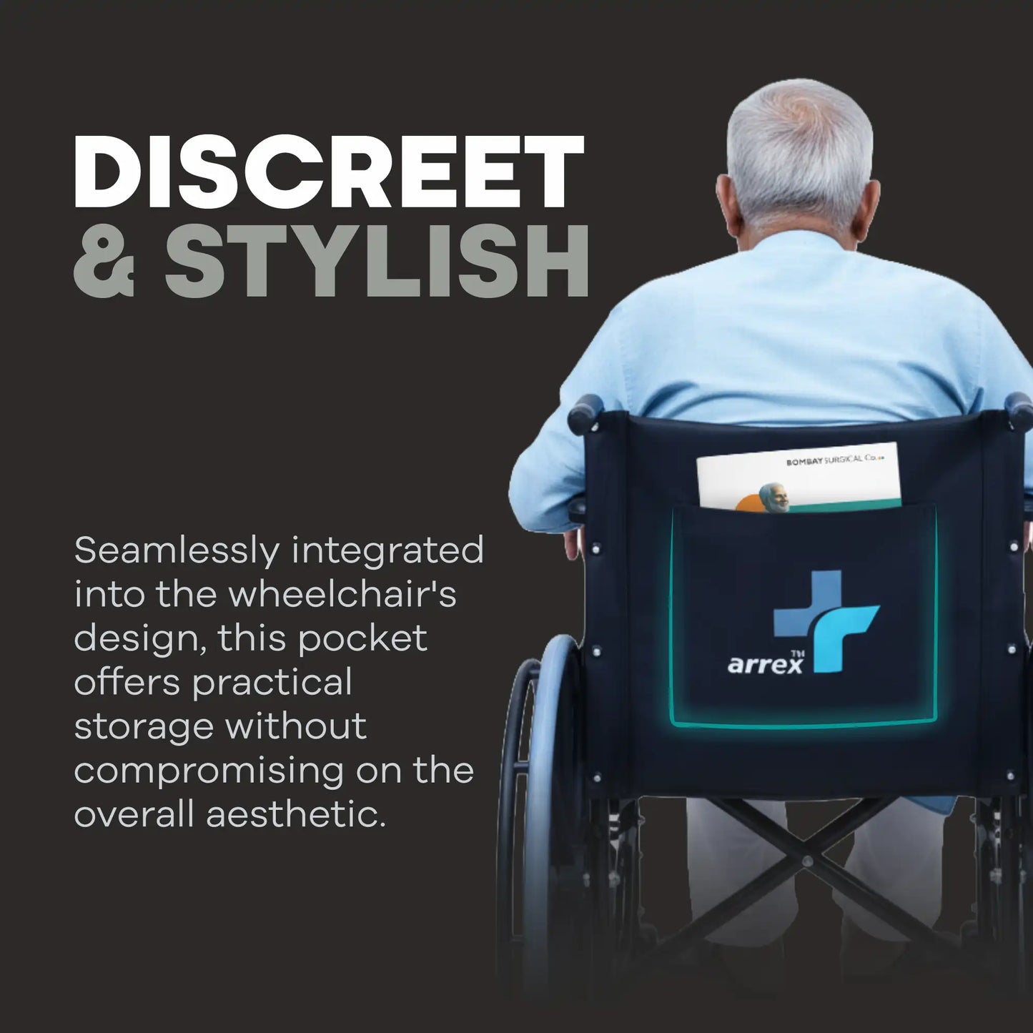 Foldable Steel Wheelchair with Mag Wheels Arrex Boxer Pro