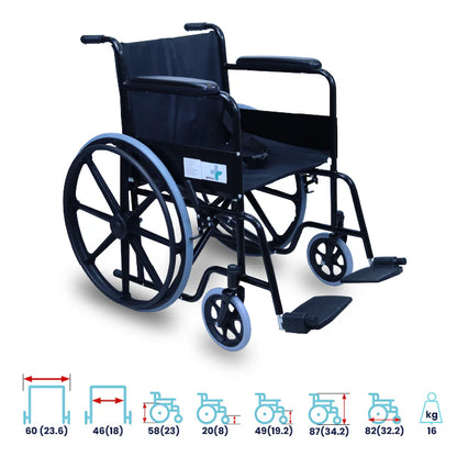ARREX BOXER PRO - BASIC STEEL WHEELCHAIR