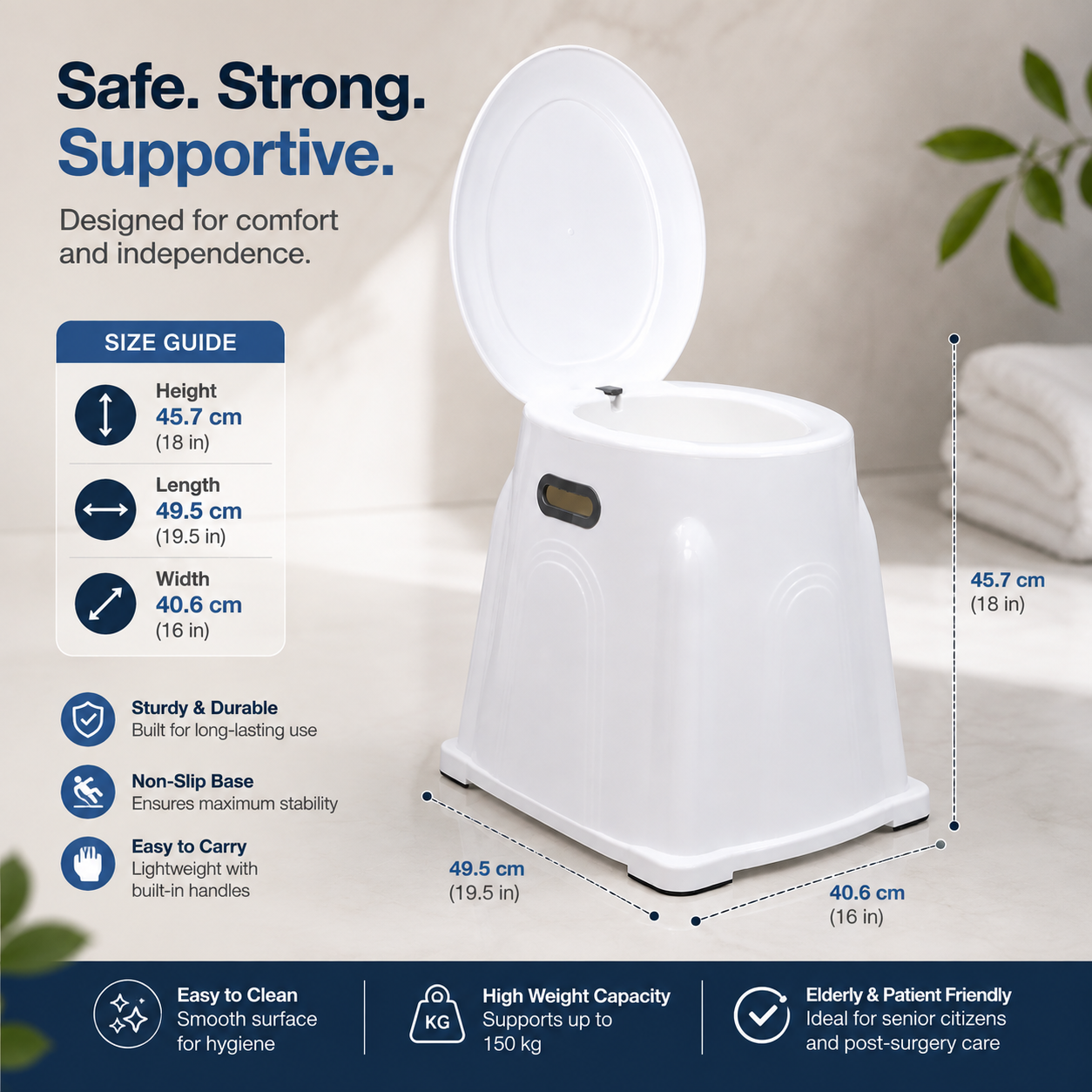 ARREX V10 PRO COMMODE CHAIR