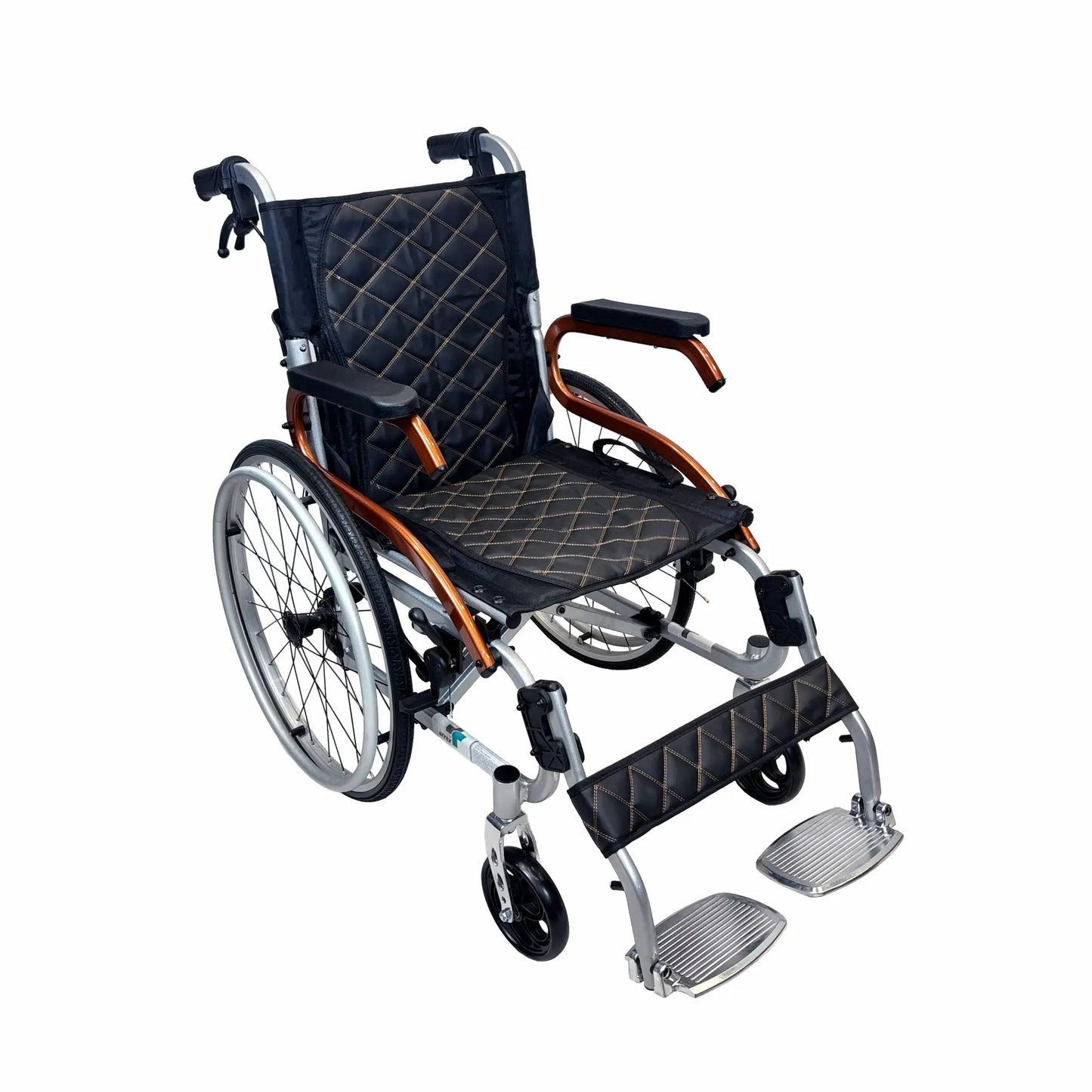 Premium Lightweight Aluminum Wheelchair with Attendant Brake ARREX DARIA