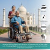 Premium Lightweight Aluminum Wheelchair with Attendant Brake ARREX DARIA