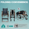 Premium Lightweight Aluminum Wheelchair with Attendant Brake ARREX DARIA