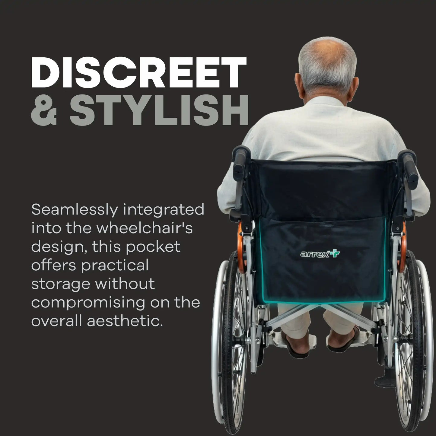 Premium Lightweight Aluminum Wheelchair with Attendant Brake ARREX DARIA