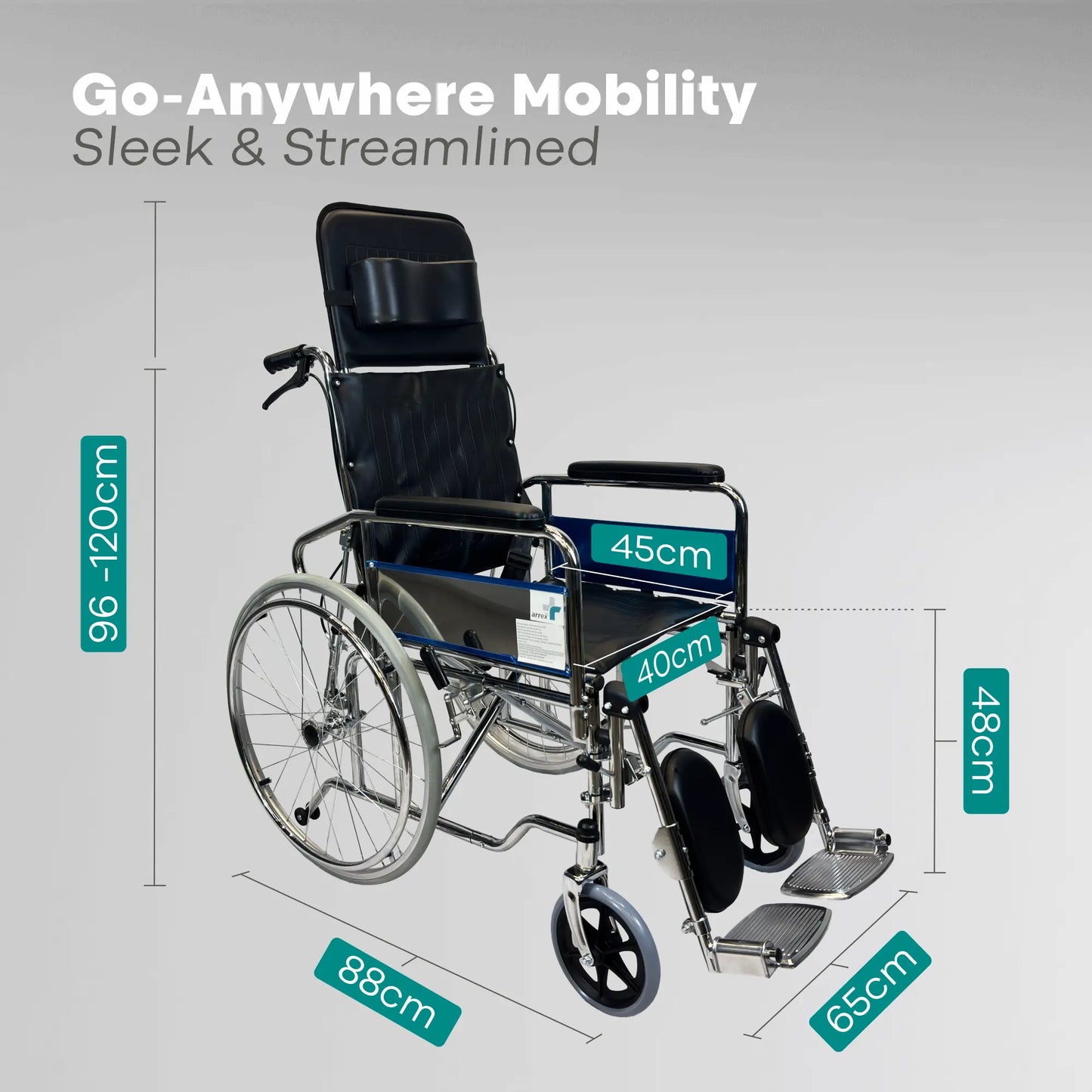 ARREX DORIS - RECLINING WHEELCHAIR