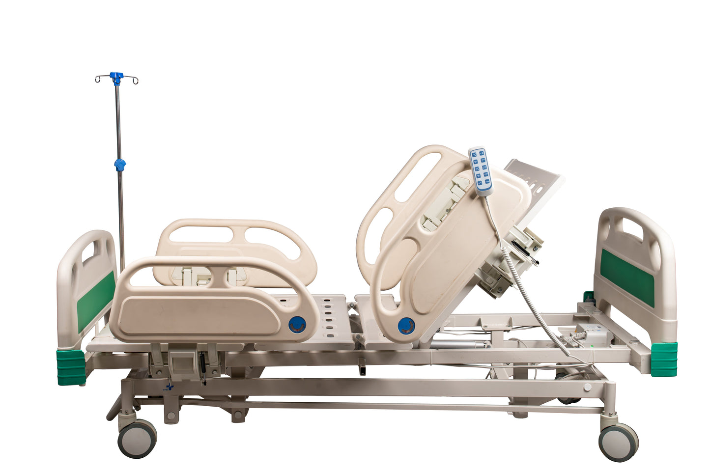 ARREX EXCELSIOR HOSPITAL BED - 5 FUNCTIONS ELECTRONIC BED, REMOTE ADJUSTMENT, INCLUDES MATTRESS, HEAVY-DUTY CASTORS WITH BRAKES