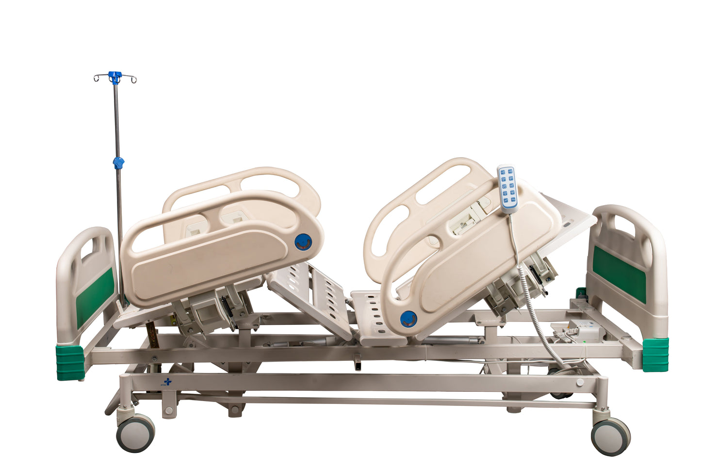 ARREX EXCELSIOR HOSPITAL BED - 5 FUNCTIONS ELECTRONIC BED, REMOTE ADJUSTMENT, INCLUDES MATTRESS, HEAVY-DUTY CASTORS WITH BRAKES