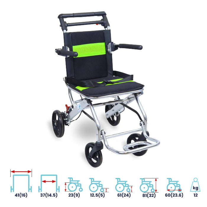 ARREX Enu Compact Folding Travel Wheelchair