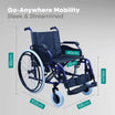 Lightweight Foldable Aluminum Wheelchair with Hand Brakes Arrex Harvey