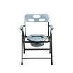 Foldable Steel Commode Chair with Backrest & Pot Attached Arrex V20