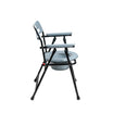 Foldable Steel Commode Chair with Backrest & Pot Attached Arrex V20