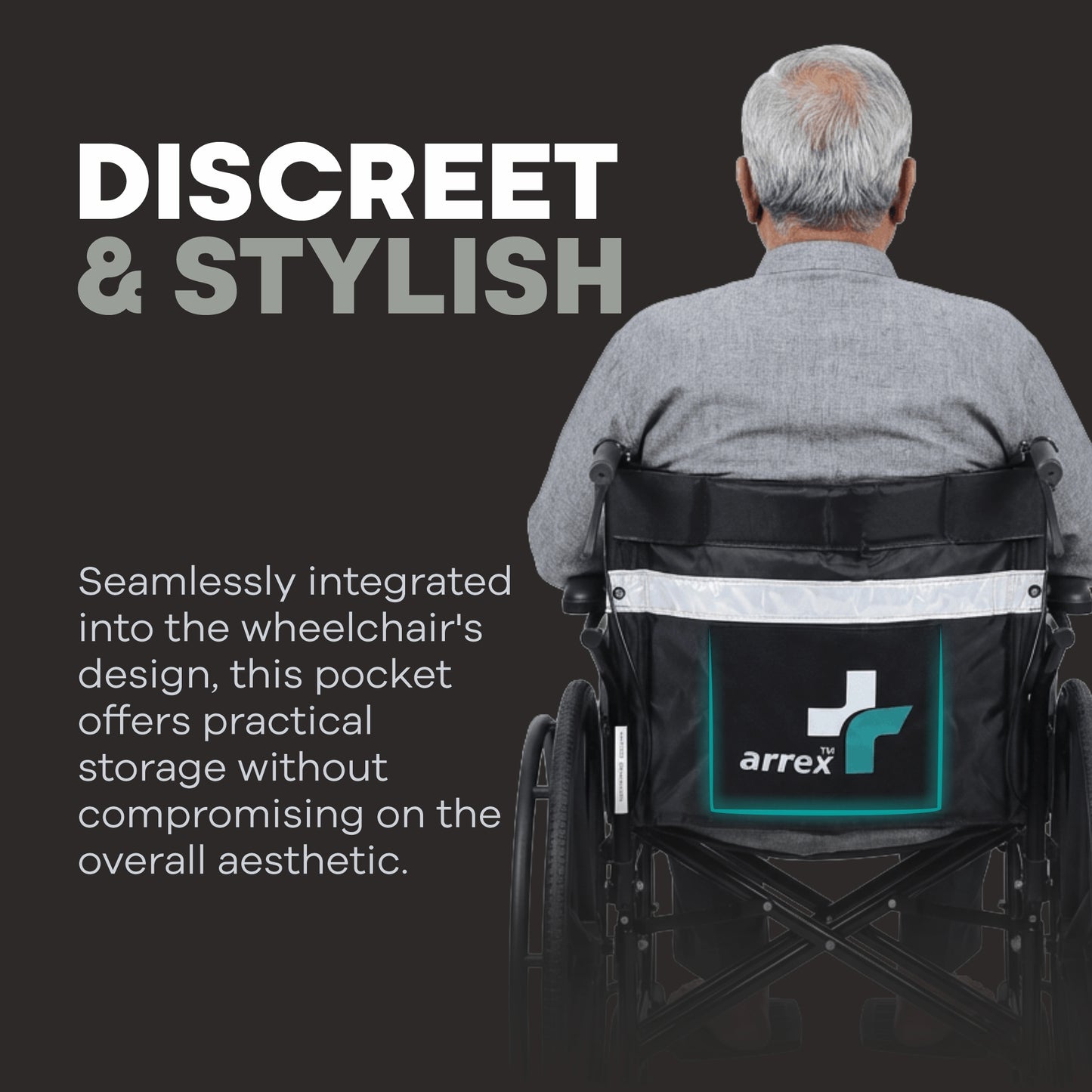 Self Propelled Manual Wheelchair with Comfortable Seating & Safety Arrex Jolly