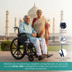 Self Propelled Manual Wheelchair with Comfortable Seating & Safety Arrex Jolly