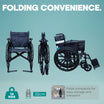 Self Propelled Manual Wheelchair with Comfortable Seating & Safety Arrex Jolly