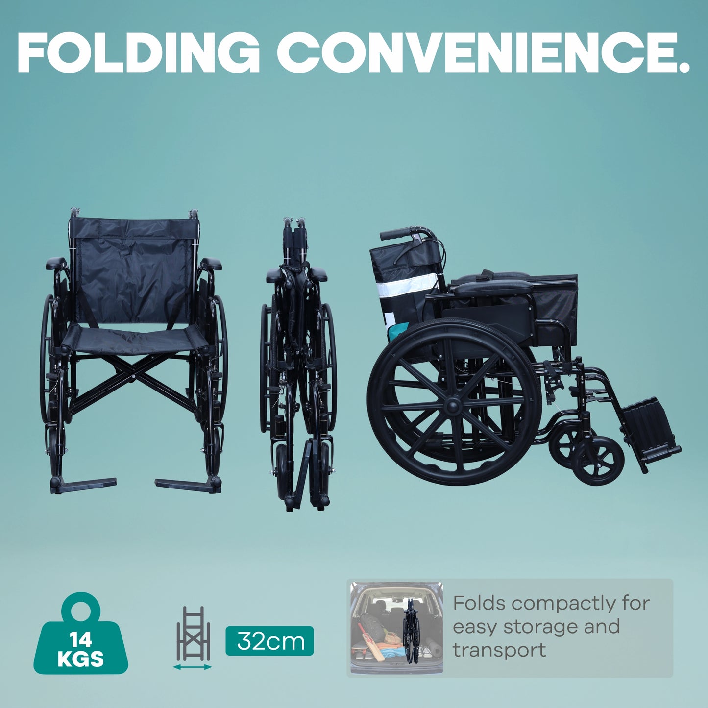 Self Propelled Manual Wheelchair with Comfortable Seating & Safety Arrex Jolly