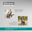 Arrex Ken Lightweight Foldable Manual Wheelchair with Safety Belt & Brakes