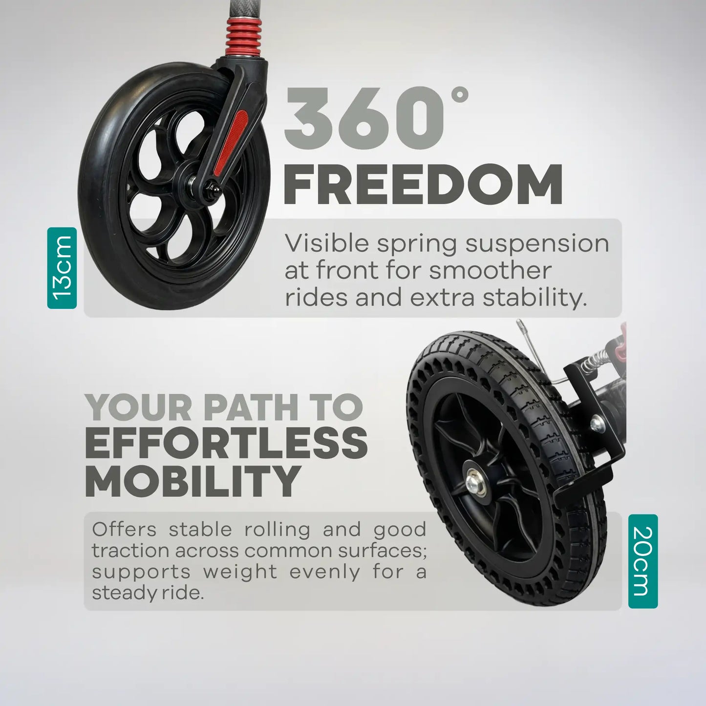 Arrex Ken Lightweight Foldable Manual Wheelchair with Safety Belt & Brakes