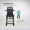 Arrex Ken Lightweight Foldable Manual Wheelchair with Safety Belt & Brakes