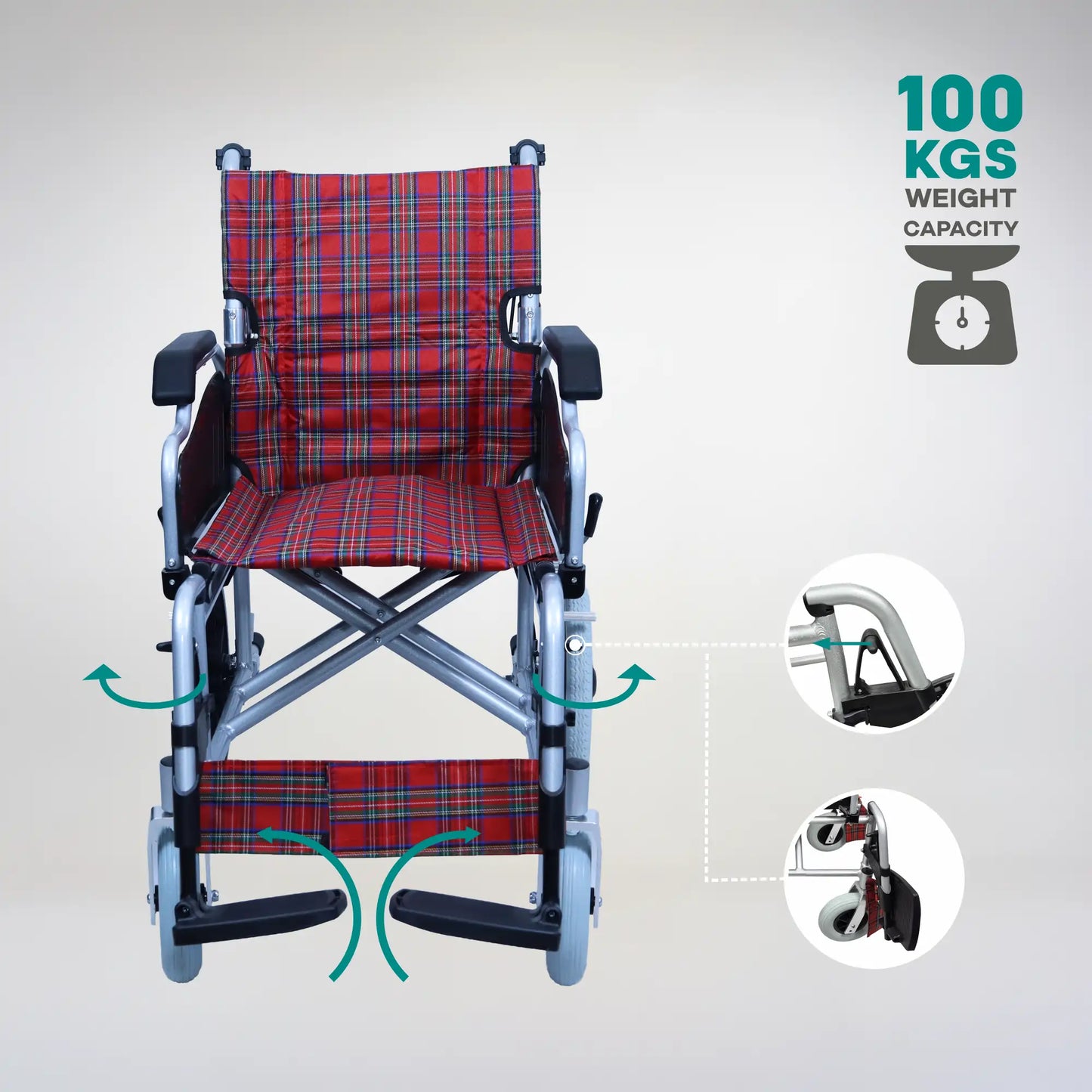 Lightweight Premium Aluminium Wheelchair for Comfort Arrex Konard