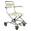 ARREX LA30 BATH BENCH WITH WHEELS - PEDAL BRAKES, FOOTREST, FLIP ARMREST FOR MOBILITY AND COMFORT