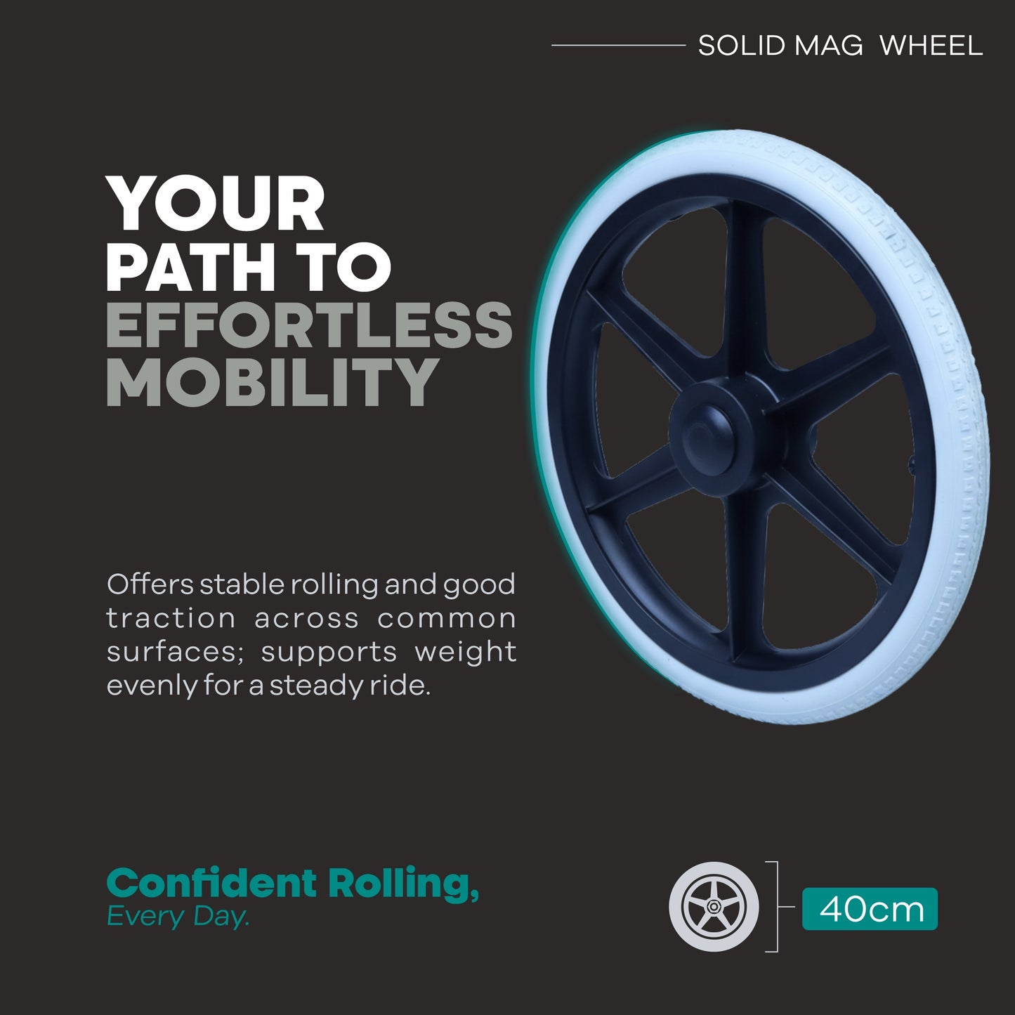 Premium Aluminium Wheelchair with Heavy Duty Brakes Lanzo