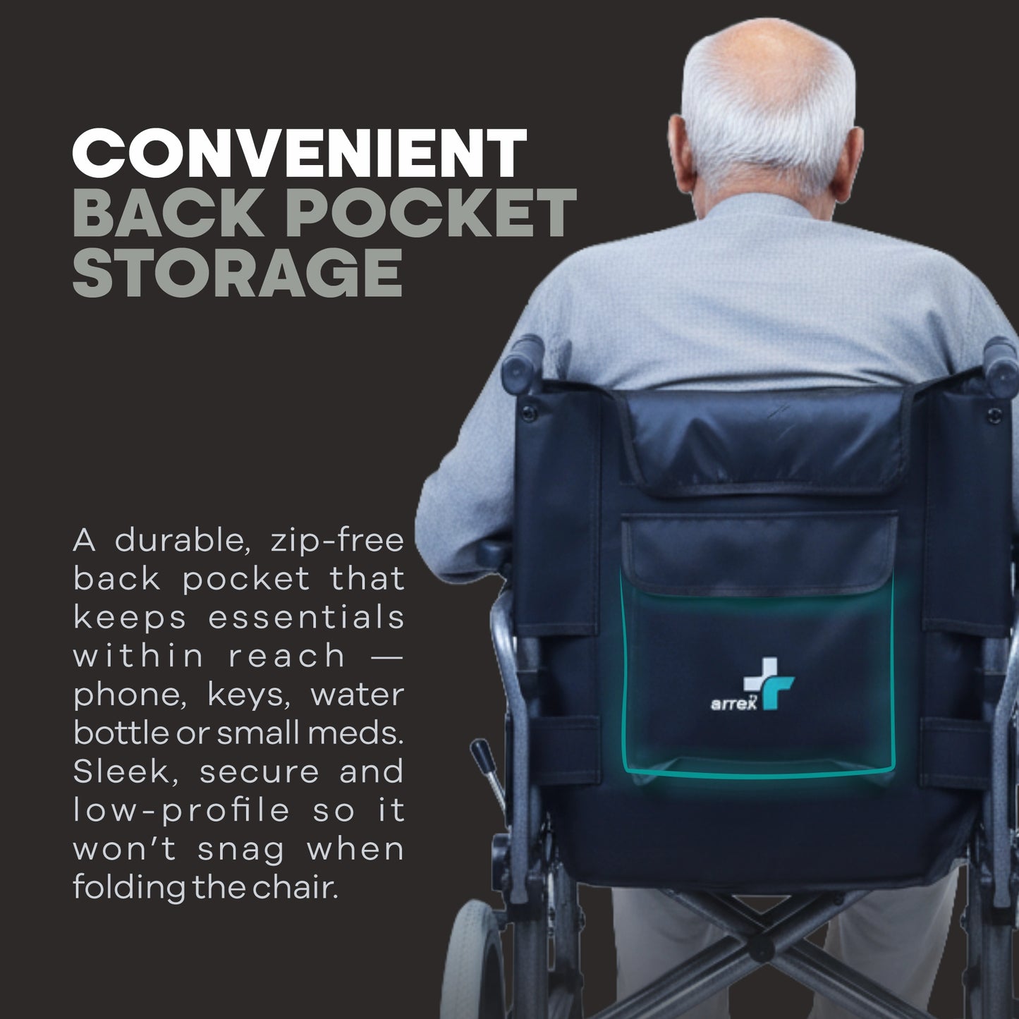 Premium Aluminium Wheelchair with Heavy Duty Brakes Lanzo