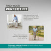 Lightweight Adjustable Folding Walker with Zig-Zag Mode Arrex M60