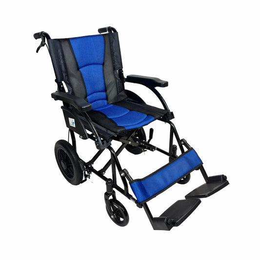 Arrex Litt Lightweight Attendant Wheelchair with Cushioned Seat
