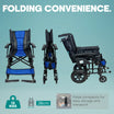 Arrex Litt Lightweight Attendant Wheelchair with Cushioned Seat