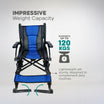Arrex Litt Lightweight Attendant Wheelchair with Cushioned Seat