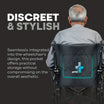 Arrex Litt Lightweight Attendant Wheelchair with Cushioned Seat