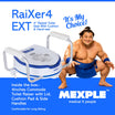 MEXPLE RaiXer4EXT Raised Toilet Seat with Handles & Cushion | 4 Inch Toilet Seat Raiser for Elderly & Patients