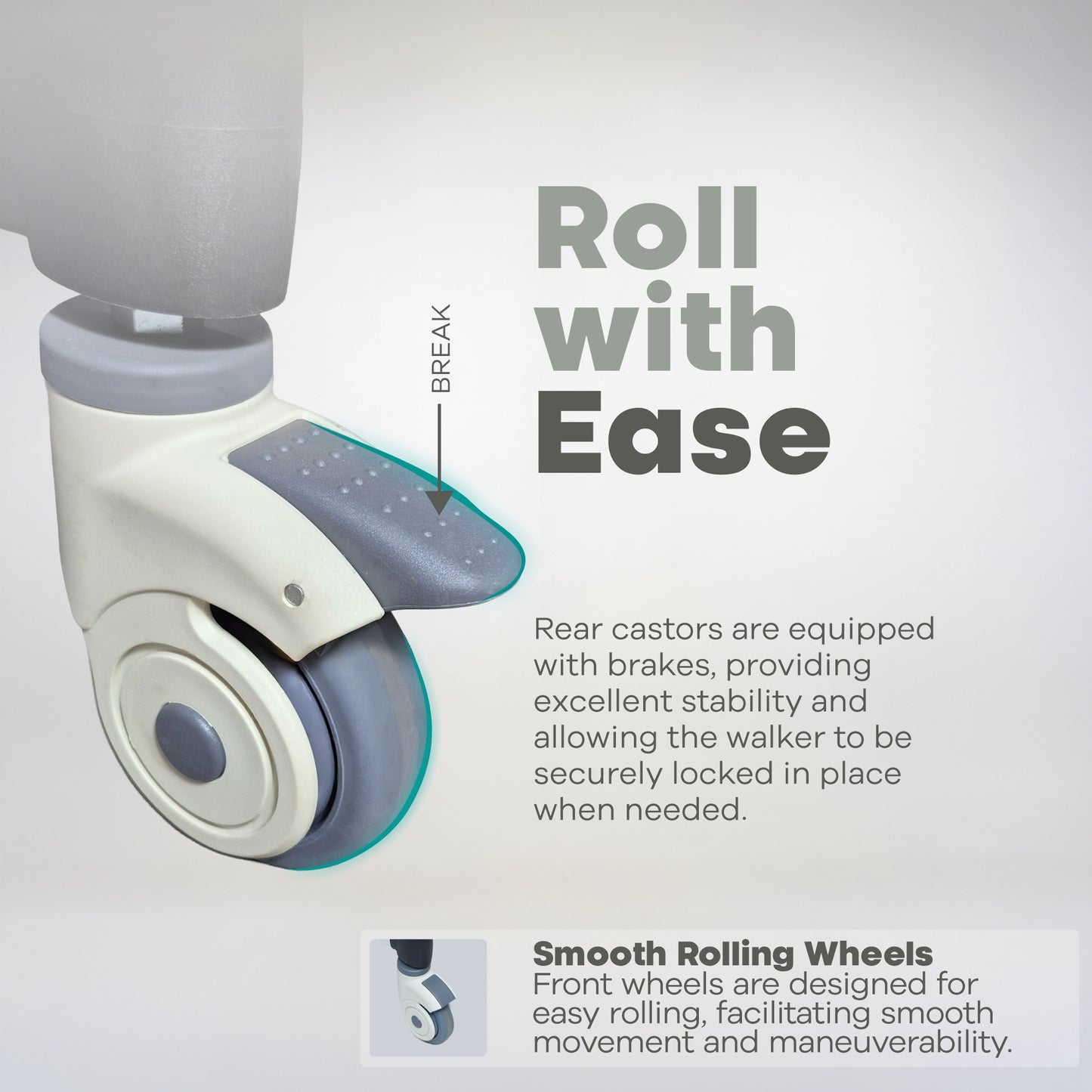 Adjustable Physio Walker with Arm Support & Brakes ARREX MP10