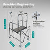 Walking aids steel frame, underarm crutches, all rolling wheels, castors with brakes Arrex MP20