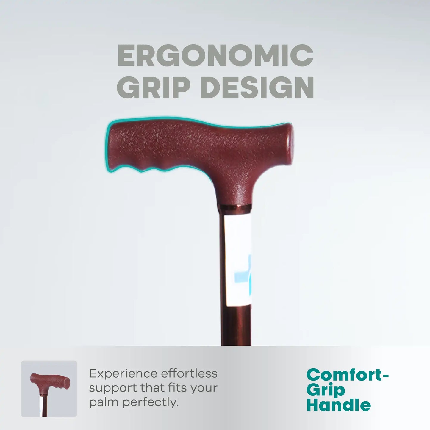 Anti-Skid Walking Stick with Ergonomic Palm Support ARREX MS10