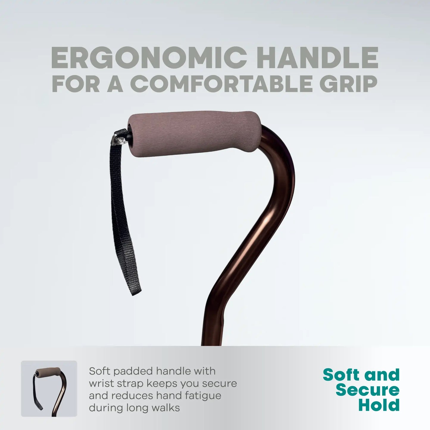 Adjustable Height Walking Stick - Anti Skid - ARREX MS210