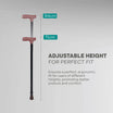 Adjustable Height Walking Stick - ARREX MS30