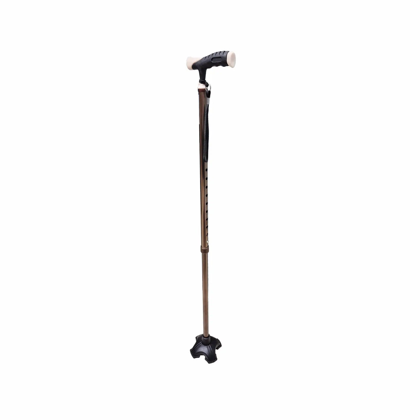 Ergonomic Adjustable Height Quadripod Walking Stick - Anti Skid - ARREX MS350