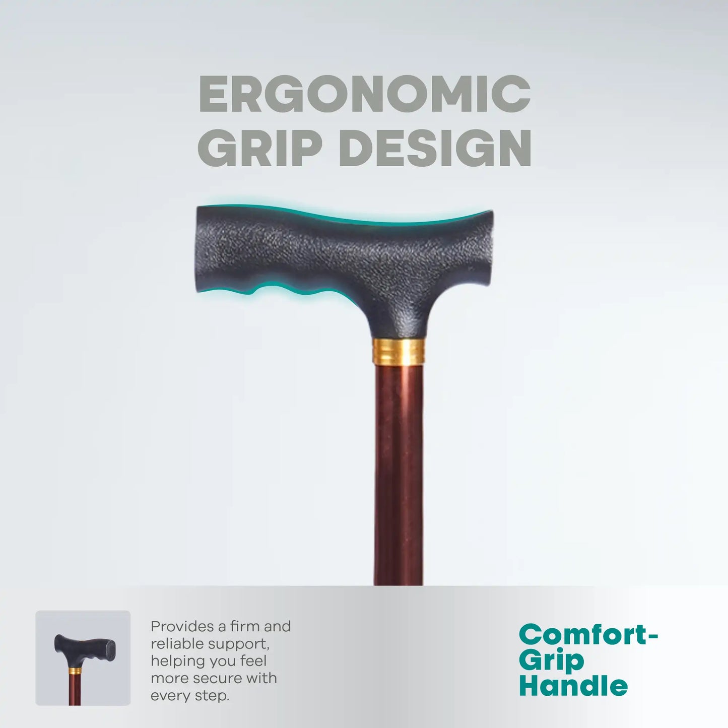 Adjustable Height Walking Stick Anti Skid Arrex MS50