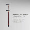 Adjustable Height Walking Stick - Anti Skid - ARREX MS50