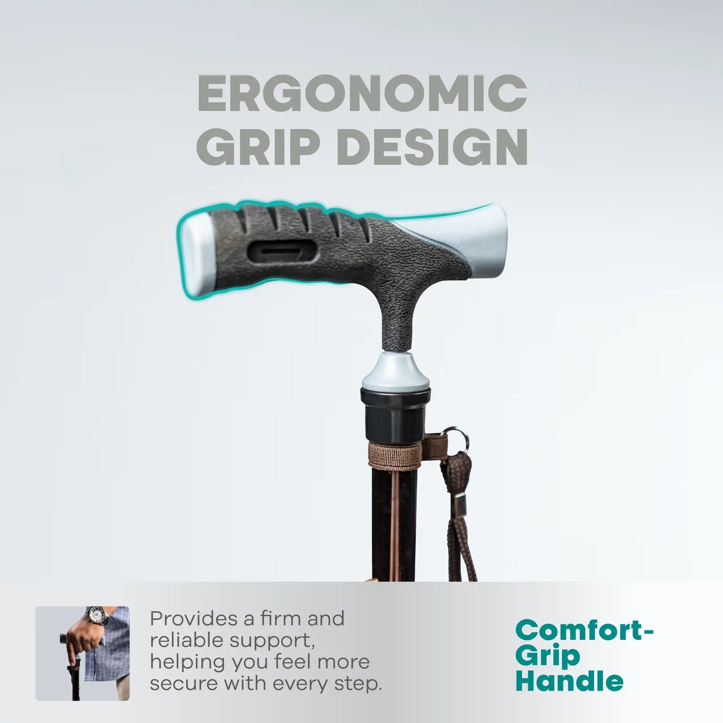 Lightweight Foldable Walking Stick for Everyday Support Arrex MS70