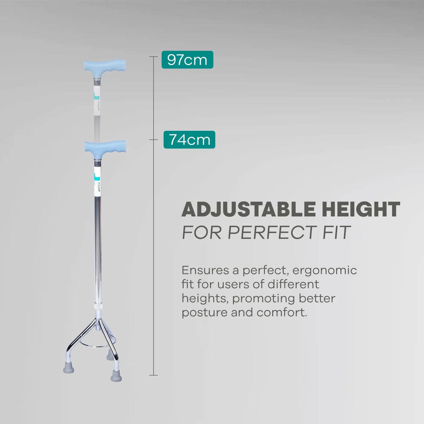 STEEL WALKING STICK - ARREX MS90