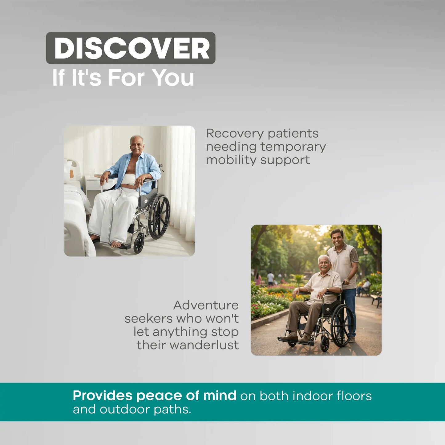 Foldable Manual Wheelchair with Safety Brakes Arrex Molly