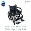 Foldable Commode Wheelchair with Safety Brakes Arrex Morso Pro
