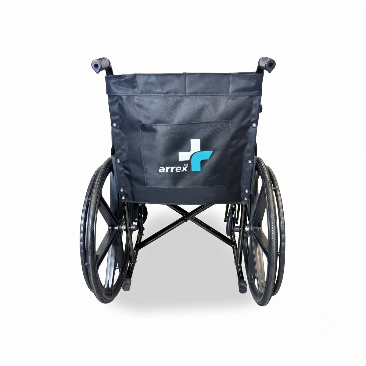 Foldable Commode Wheelchair with Safety Brakes Arrex Morso Pro