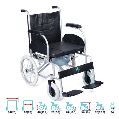 ARREX MORSO ONE- COMMODE WHEELCHAIR