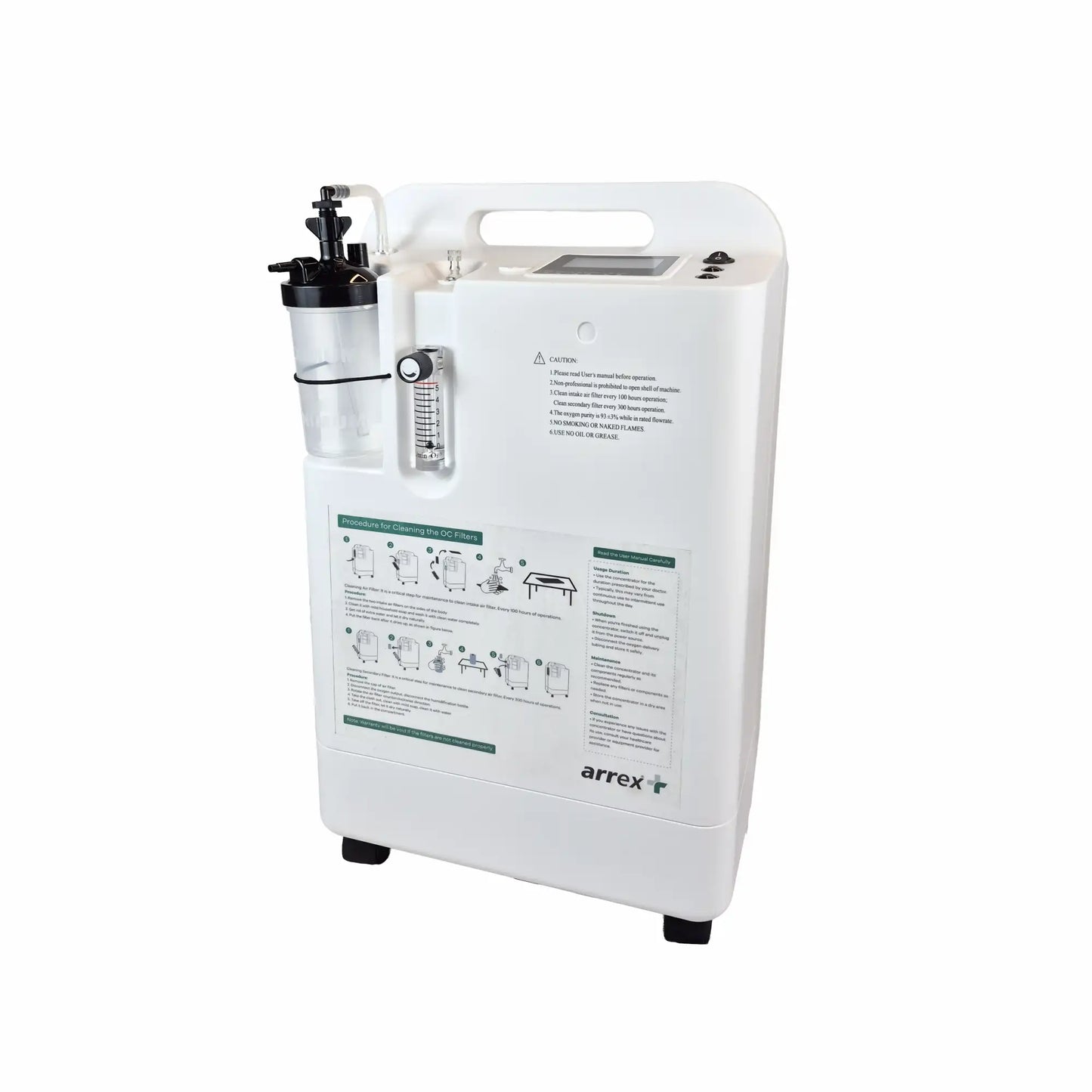 High Purity 5L Oxygen Concentrator with Alarms Arrex Oxy Pro V