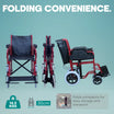 Premium Chromed Steel Wheelchair with Detachable Armrests Arrex Perla