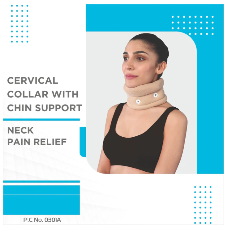 VISSCO CERVICAL COLLAR REGULAR WITH CHIN SUPPORT (P.C.NO. 0301A)